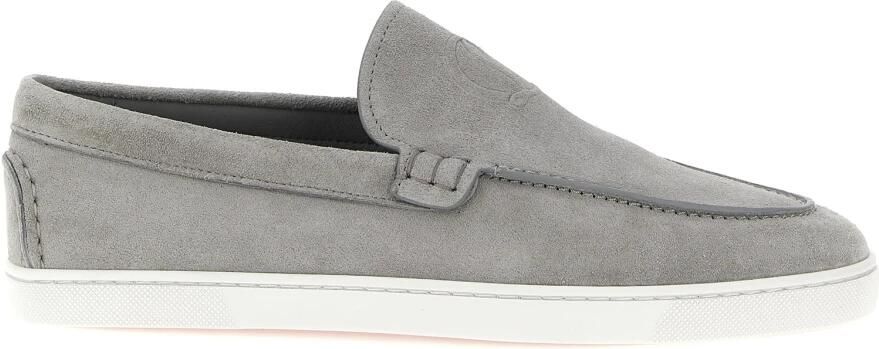 Christian Louboutin Moonboat Suede Loafers