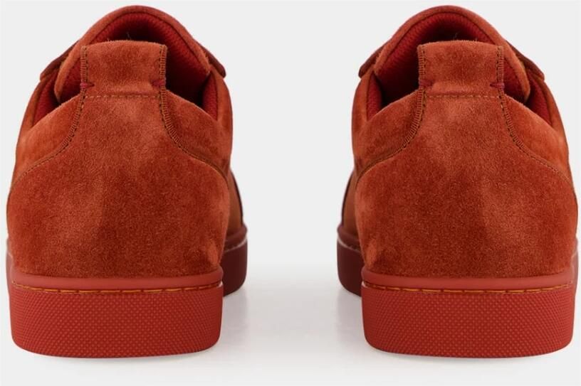 Christian Louboutin Rode Veau Velours Sneakers