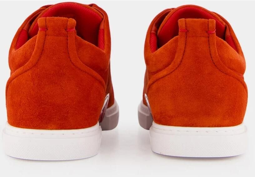 Christian Louboutin Rode Veau Velours Sneakers