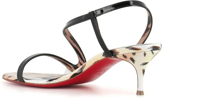 Christian Louboutin Sandalen van leer met luipaardprint