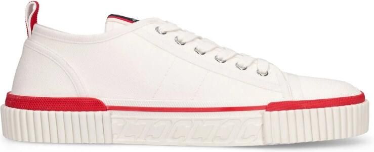 Christian Louboutin Witte sneakers met rode details