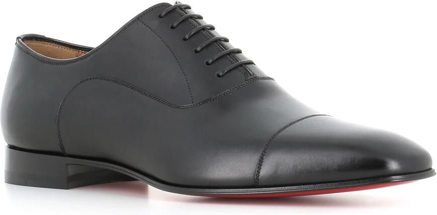 Christian Louboutin Zwarte Oxford Veterschoenen