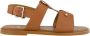 Christian Louboutin Cuoio Leren Sandalen met Metalen Detail - Thumbnail 1