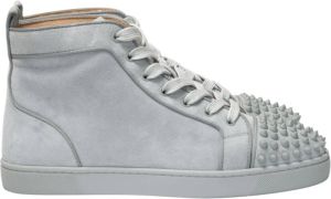 Christian Louboutin Multicolor Zilveren Platte Puntige Schoen Grijs