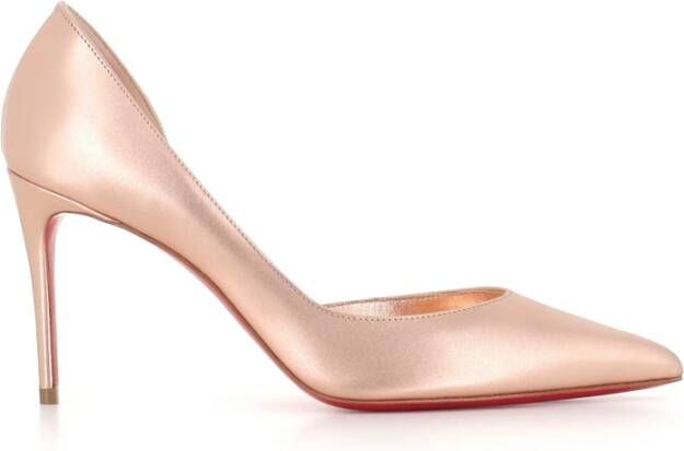 Christian Louboutin Goudroze Gelamineerde Leren Hakken