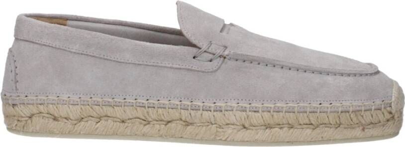 Christian Louboutin Grijze leren espadrille casual schoen