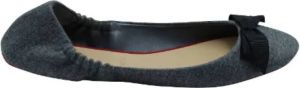 Christian Louboutin Grijze Wol Glitter Luminor Ballet Flats Grijs Dames