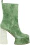 Christian Louboutin Groene Hak Enkellaarzen - Thumbnail 1