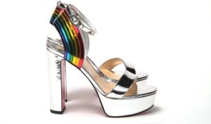 Christian Louboutin High Heel Sandals Grijs Dames