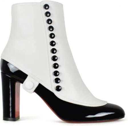 Christian Louboutin Joli Fifre 85 Enkellaarzen White Dames