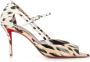 Christian Louboutin Luipaardprint Cut-Out Open Teen Hakken - Thumbnail 1