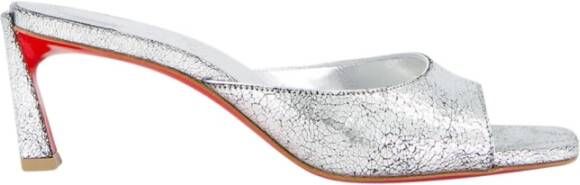 Christian Louboutin Metallic Slip-On Sandalen