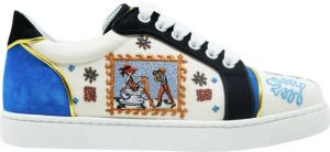 Christian Louboutin Multi Leren Sneakers Wit Dames