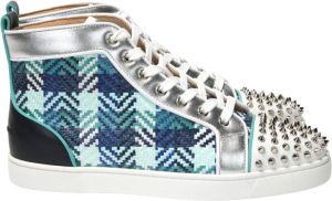 Christian Louboutin Multicolor Lou Spikes Orlato Platte Schoenen Meerkleurig