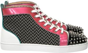 Christian Louboutin Multicolor Lou Spikes Orlato Platte Schoenen Zwart Heren