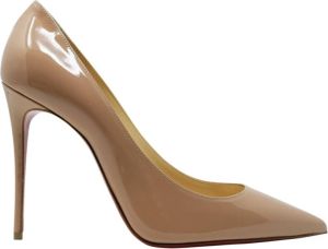 Christian Louboutin Naakt Patent Leren Pumps Beige Dames