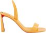 Christian Louboutin Oranje Patent Leren Slingback Sandalen - Thumbnail 1