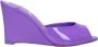 Christian Louboutin Paarse Leren Sleehakken - Thumbnail 1