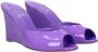 Christian Louboutin Paarse Patentleren Sleehakken - Thumbnail 1