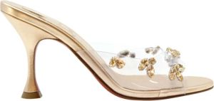 Christian Louboutin Perzik Noos Degracqueen Sandalen Oranje Dames