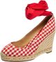 Christian Louboutin Pre-owned Canvas sandals Red Dames - Thumbnail 1