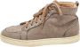 Christian Louboutin Pre-owned Canvas sneakers Brown Dames - Thumbnail 1