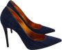 Christian Louboutin Pre-owned Cotton heels Blue Dames - Thumbnail 1