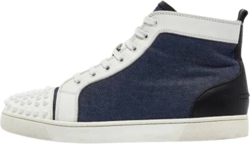 Christian Louboutin Pre-owned Denim sneakers Multicolor Heren