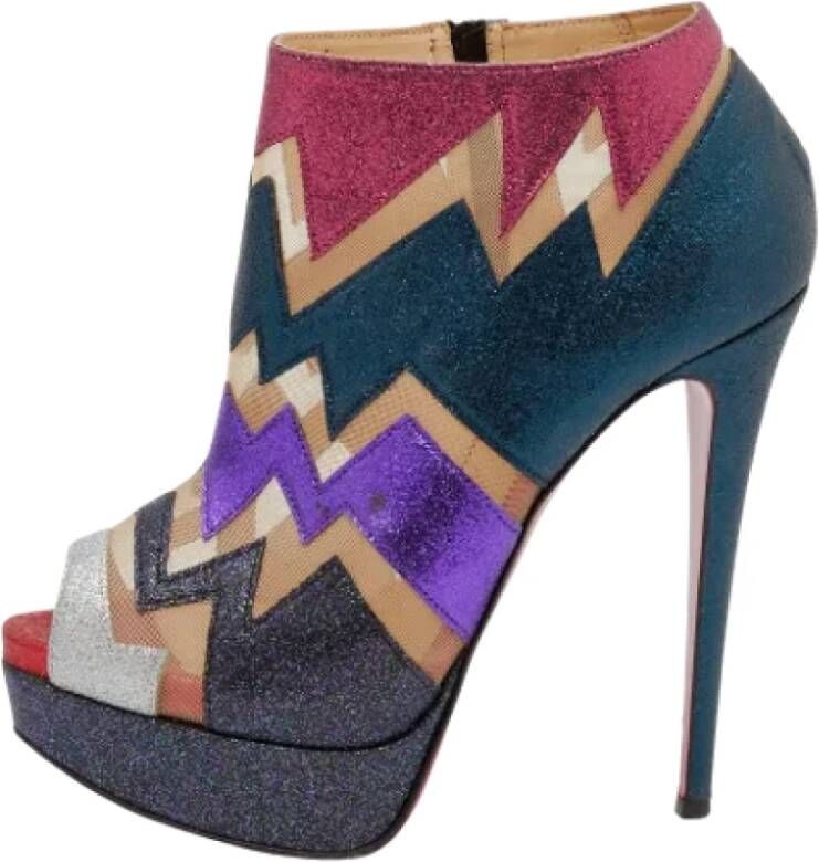 Christian Louboutin Pre-owned Fabric boots Multicolor Dames