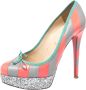 Christian Louboutin Pre-owned Fabric heels Gray Dames - Thumbnail 1