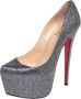 Christian Louboutin Pre-owned Fabric heels Gray Dames - Thumbnail 1