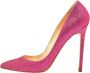 Christian Louboutin Pre-owned Fabric heels Pink Dames - Thumbnail 1