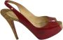 Christian Louboutin Pre-owned Fabric heels Red Dames - Thumbnail 1
