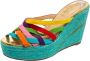 Christian Louboutin Pre-owned Fabric sandals Multicolor Dames - Thumbnail 1