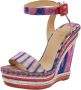 Christian Louboutin Pre-owned Fabric sandals Multicolor Dames - Thumbnail 1