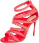 Christian Louboutin Pre-owned Fabric sandals Pink Dames - Thumbnail 1
