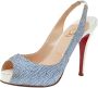 Christian Louboutin Pre-owned Fabric sandals White Dames - Thumbnail 1