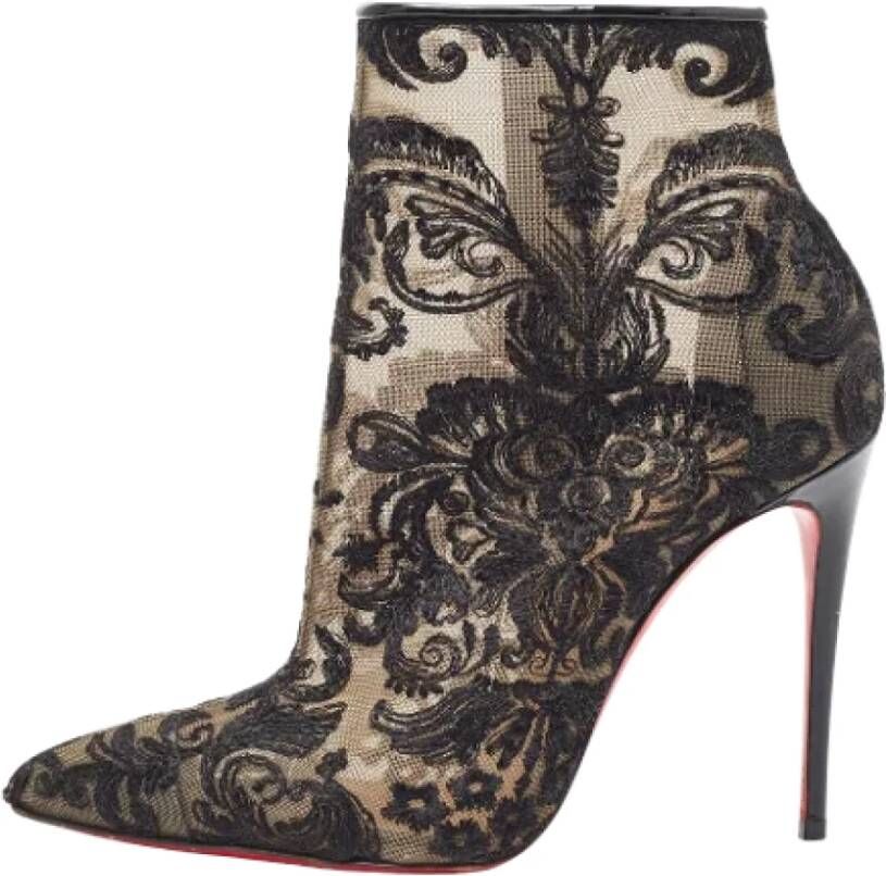 Christian Louboutin Pre-owned Lace boots Black Dames