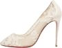 Christian Louboutin Pre-owned Lace heels White Dames - Thumbnail 1