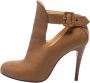 Christian Louboutin Pre-owned Leather boots Beige Dames - Thumbnail 1