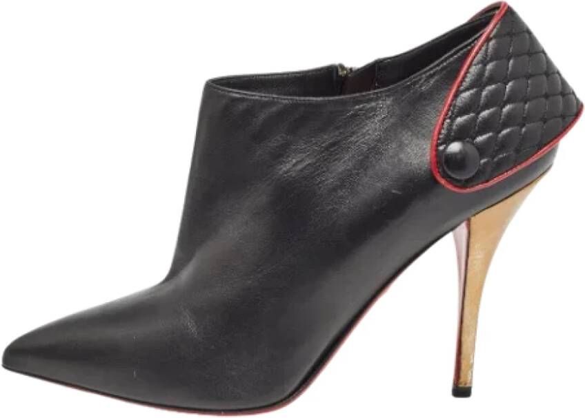 Christian Louboutin Pre-owned Leather boots Black Dames
