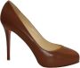 Christian Louboutin Pre-owned Leather heels Brown Dames - Thumbnail 1