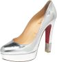 Christian Louboutin Pre-owned Leather heels Gray Dames - Thumbnail 1