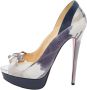 Christian Louboutin Pre-owned Leather heels Gray Dames - Thumbnail 1