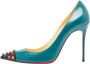 Christian Louboutin Pre-owned Leather heels Green Dames - Thumbnail 1
