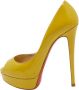 Christian Louboutin Pre-owned Leather heels Green Dames - Thumbnail 1