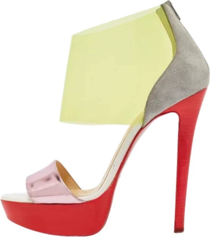 Christian Louboutin Pre-owned Leather heels Multicolor Dames