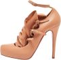 Christian Louboutin Pre-owned Leather heels Orange Dames - Thumbnail 1