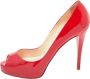 Christian Louboutin Pre-owned Leather heels Red Dames - Thumbnail 1