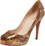Christian Louboutin Pre-owned Leather heels Yellow Dames - Thumbnail 1